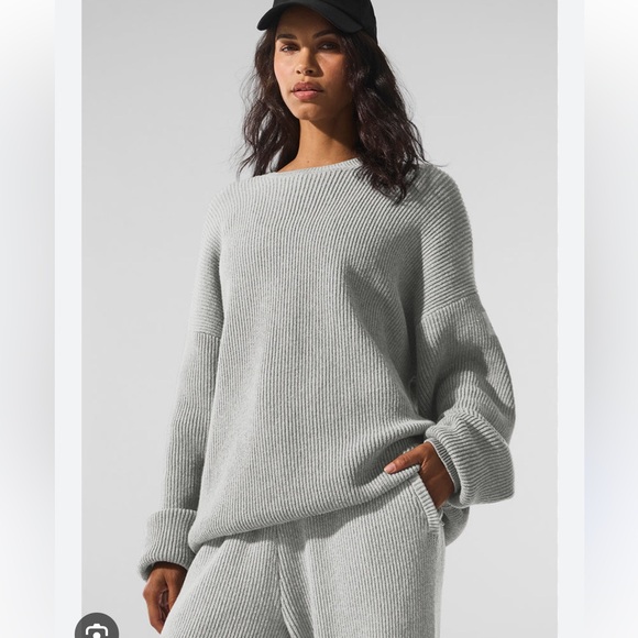 ALO Yoga Sweaters - ALO YOGA Domain Knit Crewneck Oversized Sweater